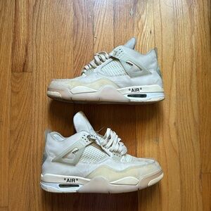 Off-White X Wmns Air Jordan 4 retro Sail